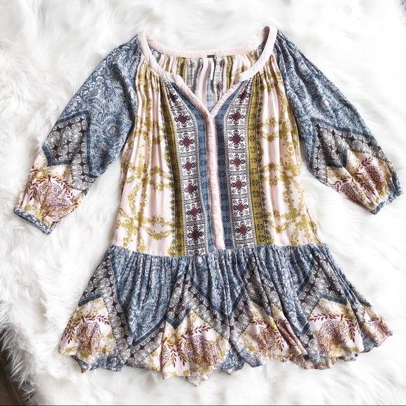 Free People Tops - Free People Boho Open Shoulder Blouse